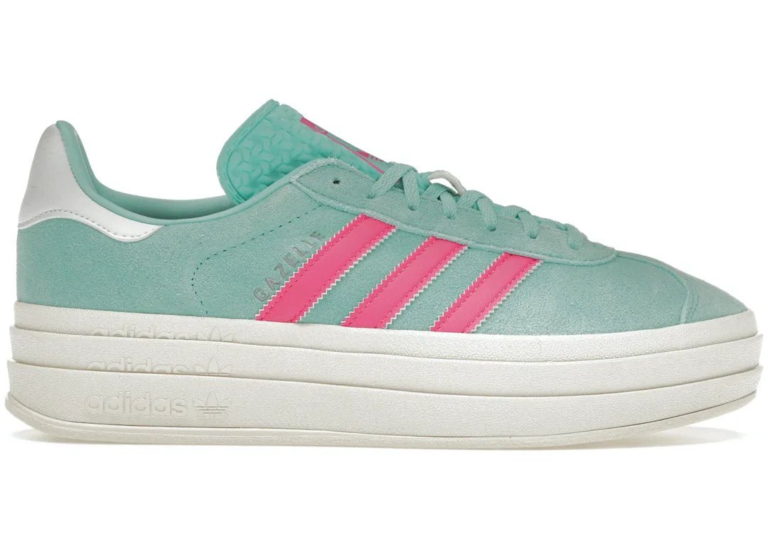 Adidas Gazelle Bold Flash Aqua Lucid Pink - PLUGSNEAKRS