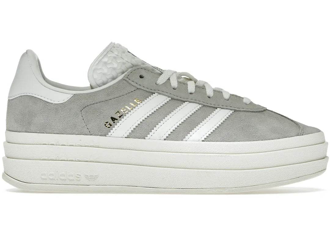 Adidas Gazelle Bold Grey White - PLUGSNEAKRS