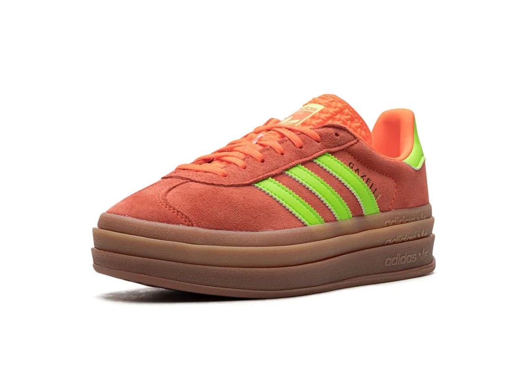 Adidas Gazelle Bold Solar Orange Solar Green - PLUGSNEAKRS