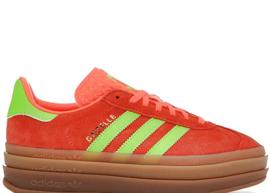 Adidas Gazelle Bold Solar Orange Solar Green - PLUGSNEAKRS