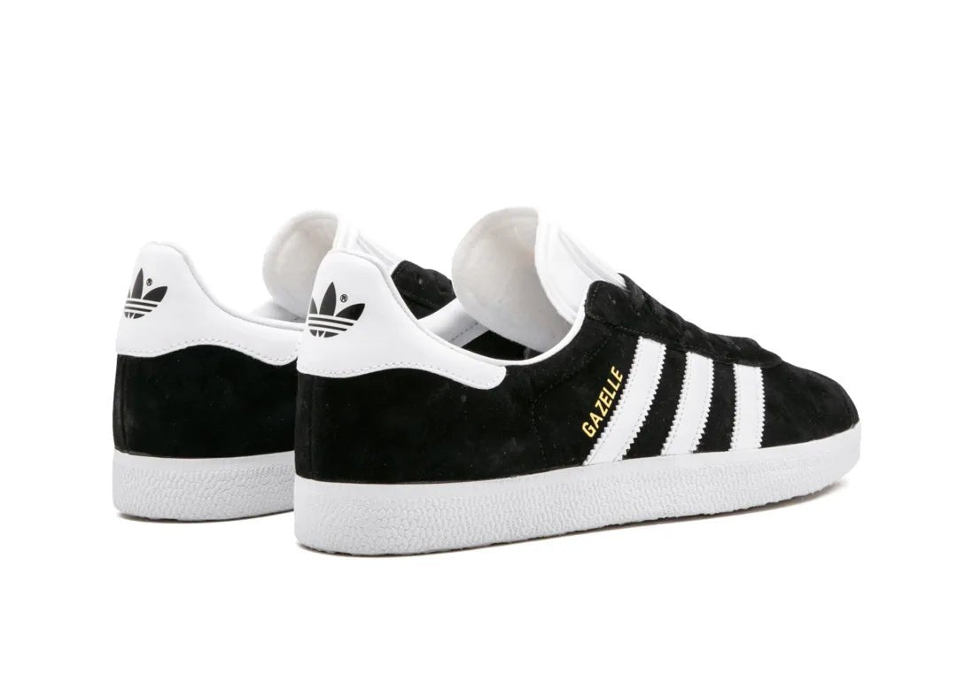 Adidas Gazelle Core Black Cloud White Gold - PLUGSNEAKRS