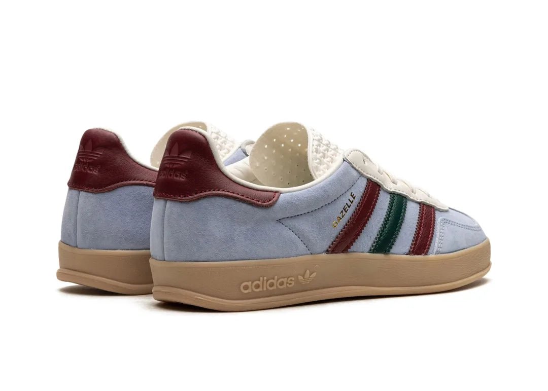 Adidas Gazelle Indoor Blue Dawn Collegiate Burgundy - PLUGSNEAKRS