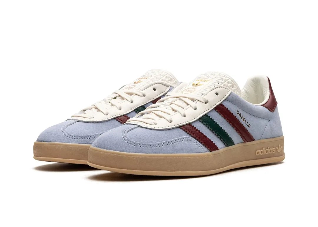 Adidas Gazelle Indoor Blue Dawn Collegiate Burgundy - PLUGSNEAKRS