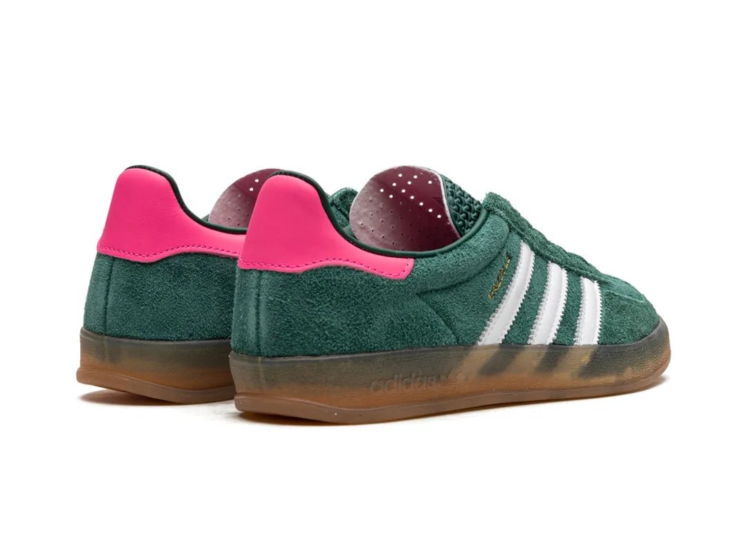 Adidas Gazelle Indoor Collegiate Green Lucid Pink - PLUGSNEAKRS