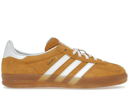 Adidas Gazelle Indoor Orange Peel White - PLUGSNEAKRS