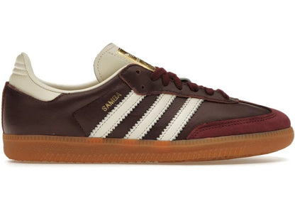 Adidas Samba OG Maroon Gold Metallic - PLUGSNEAKRS