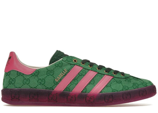 Adidas x Gucci Gazelle Green GG Monogram - PLUGSNEAKRS