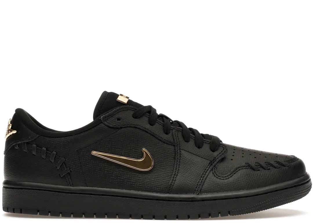 Jordan 1 Low Method of Make Black Metallic Gold (Women's)