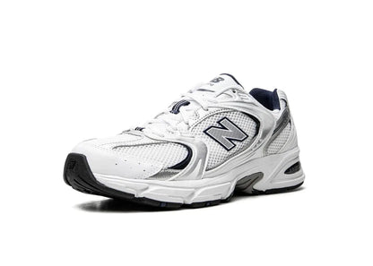 New Balance 530 White Silver Navy - PLUGSNEAKRS