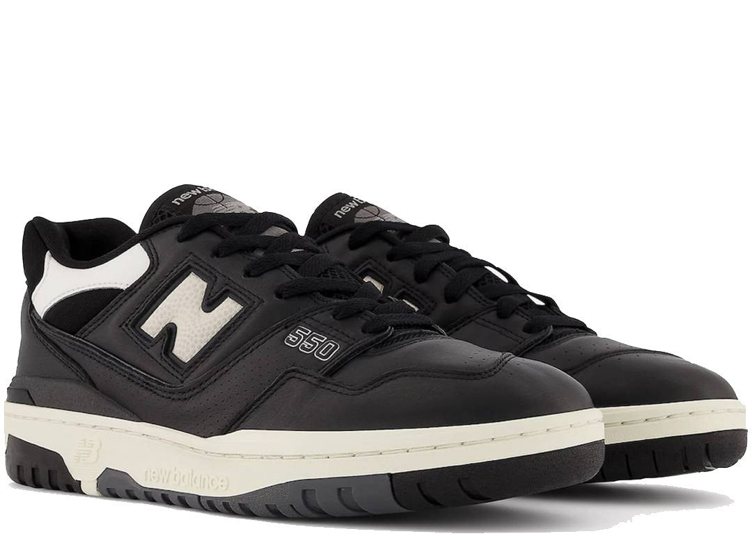 New Balance 550 Black Cream White - PLUGSNEAKRS