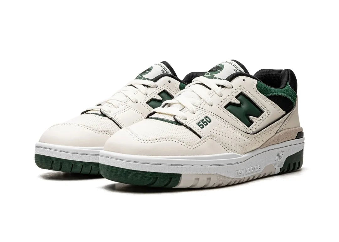 New Balance 550 Sea Salt Pine Green - PLUGSNEAKRS