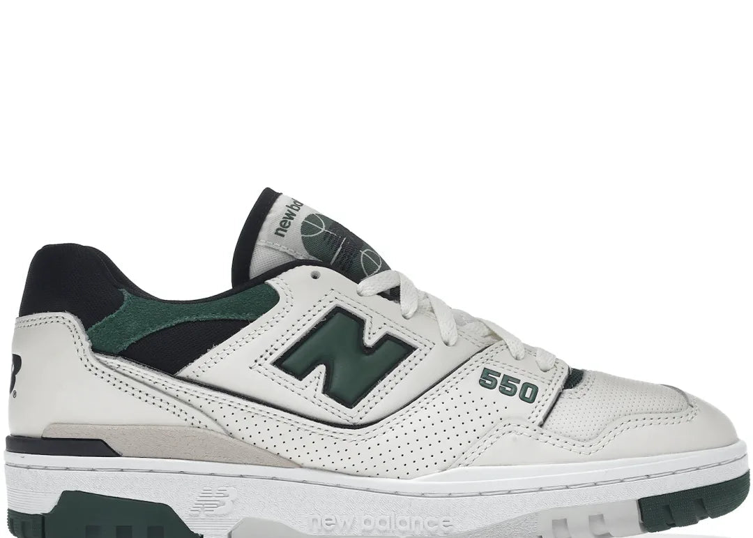 New Balance 550 Sea Salt Pine Green - PLUGSNEAKRS