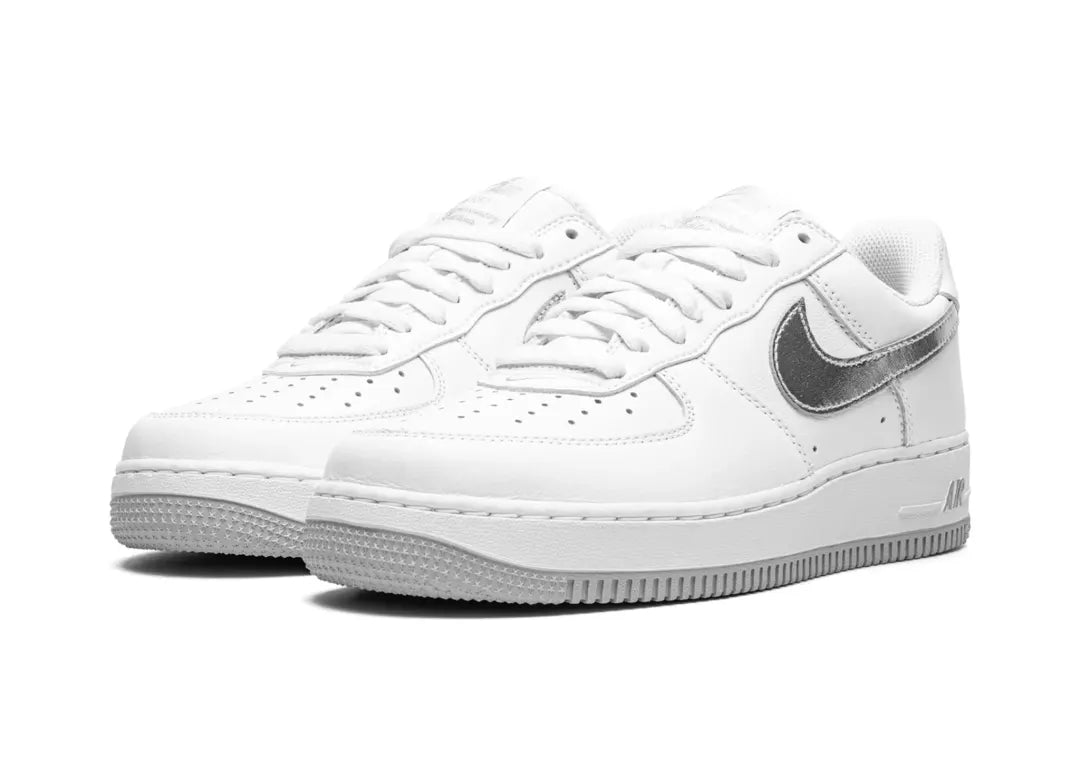 Nike Air Force 1 '07 Low Color of the Month White Metallic Silver - PLUGSNEAKRS