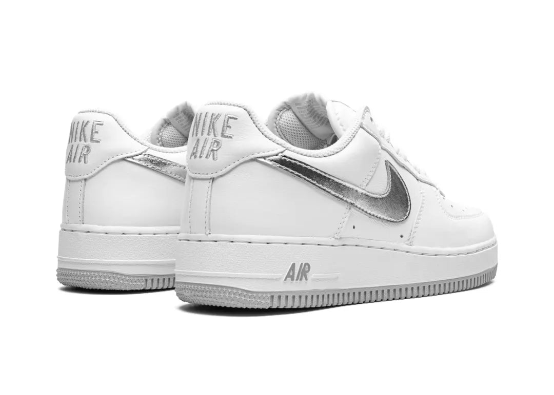 Nike Air Force 1 '07 Low Color of the Month White Metallic Silver - PLUGSNEAKRS