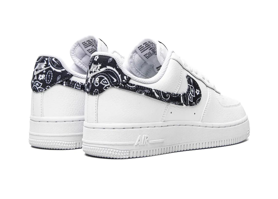 Nike Air Force 1 Low '07 Essential White Black Paisley - PLUGSNEAKRS