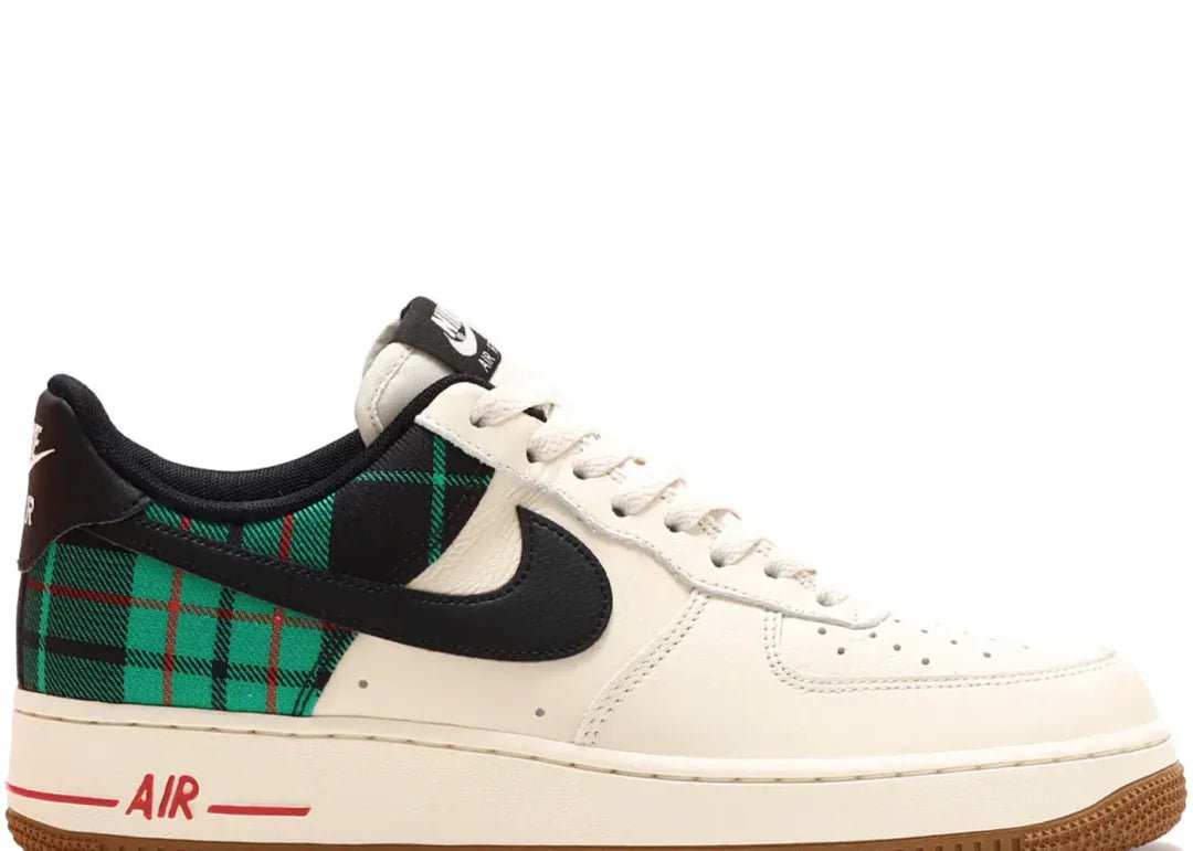 Nike Air Force 1 Low '07 LX Plaid Pale Ivory Stadium Green - PLUGSNEAKRS