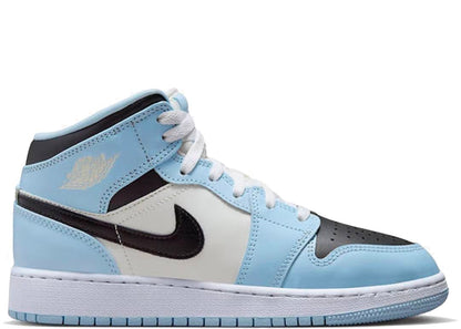 Nike Air Jordan 1 Mid Ice Blue - PLUGSNEAKRS