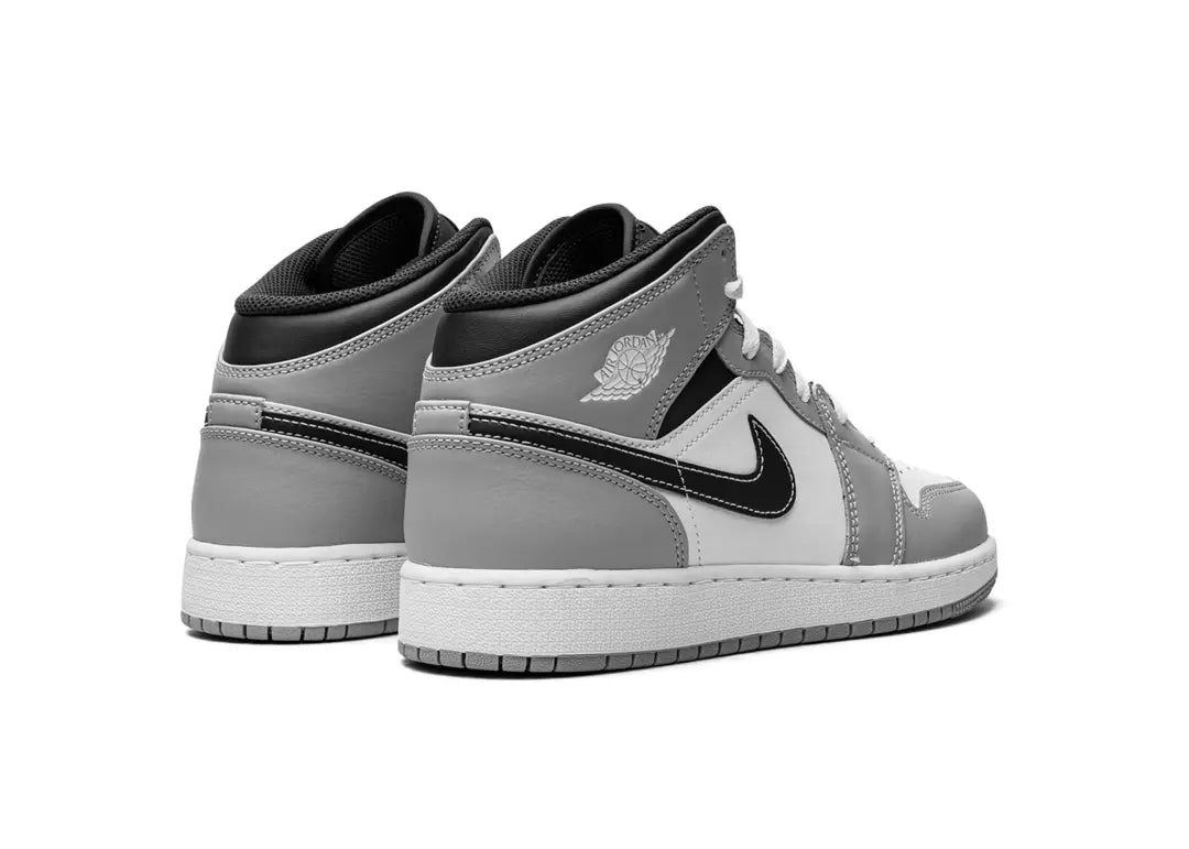 Nike Air Jordan 1 Mid Light Smoke Grey (GS) - PLUGSNEAKRS