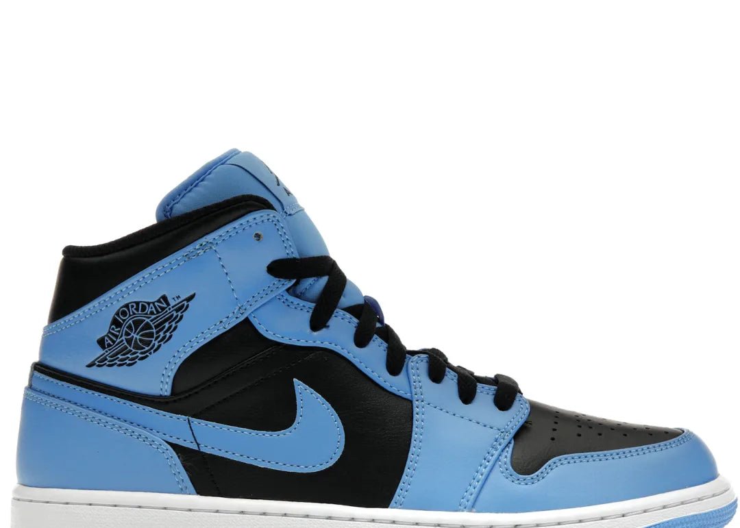 Nike Air Jordan 1 Mid University Blue Black - PLUGSNEAKRS