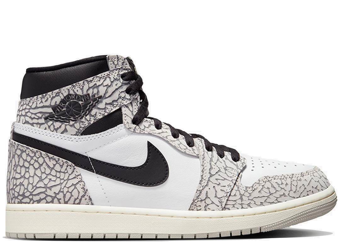 Nike Air Jordan 1 Retro High OG White Cement - PLUGSNEAKRS