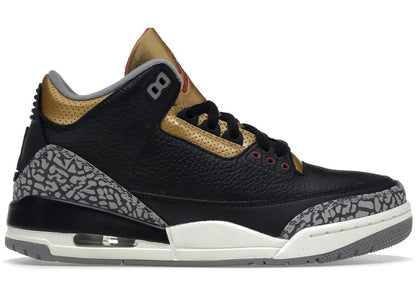 Nike Air Jordan 3 Retro Black Cement Gold - PLUGSNEAKRS