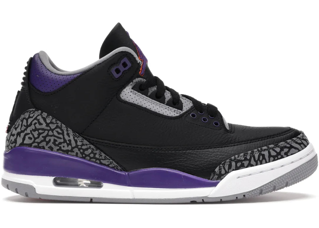 Nike Air Jordan 3 Retro Black Court Lila