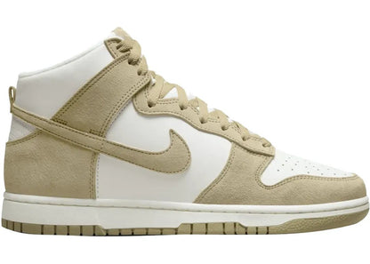 Nike Dunk High Tan Suede Blanco