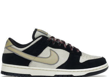 Nike Dunk Low LX Black Suede Team Gold - PLUGSNEAKRS