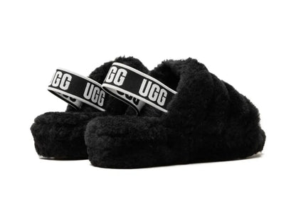 UGG Fluff Yeah Slide Black (W)