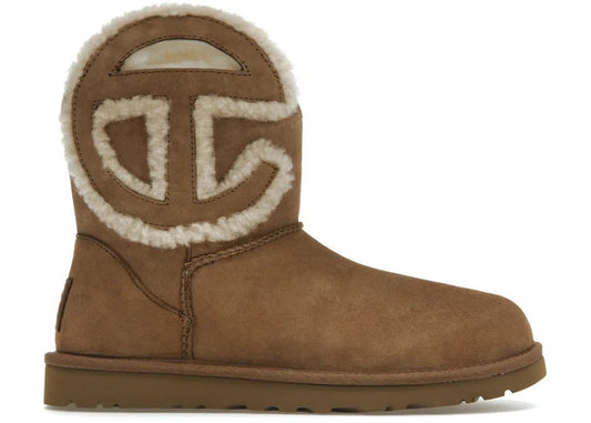 Mini gaštan s logom UGG x Telfar